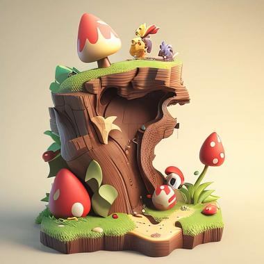 3D модель Гра Yoshis New Island (STL)